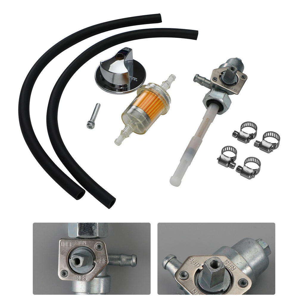 Fuel Valve Petcock & Knob for Honda FourTrax 250 TRX250X Sportrax 300 TRX300EX (1985–2006)