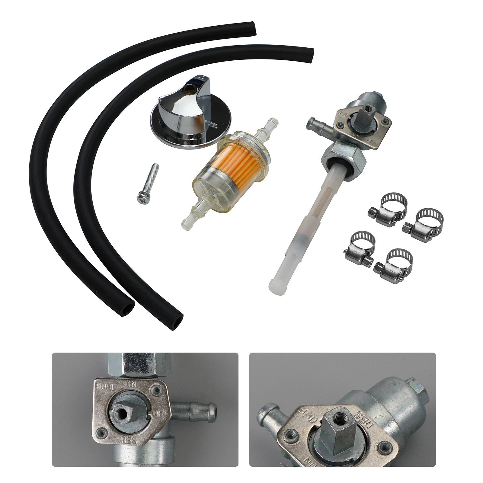 Fuel Valve Petcock & Knob for Honda FourTrax 250 TRX250X Sportrax 300 TRX300EX (1985–2006)
