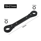 Set of 2 Double End Ratcheting Wrenches for