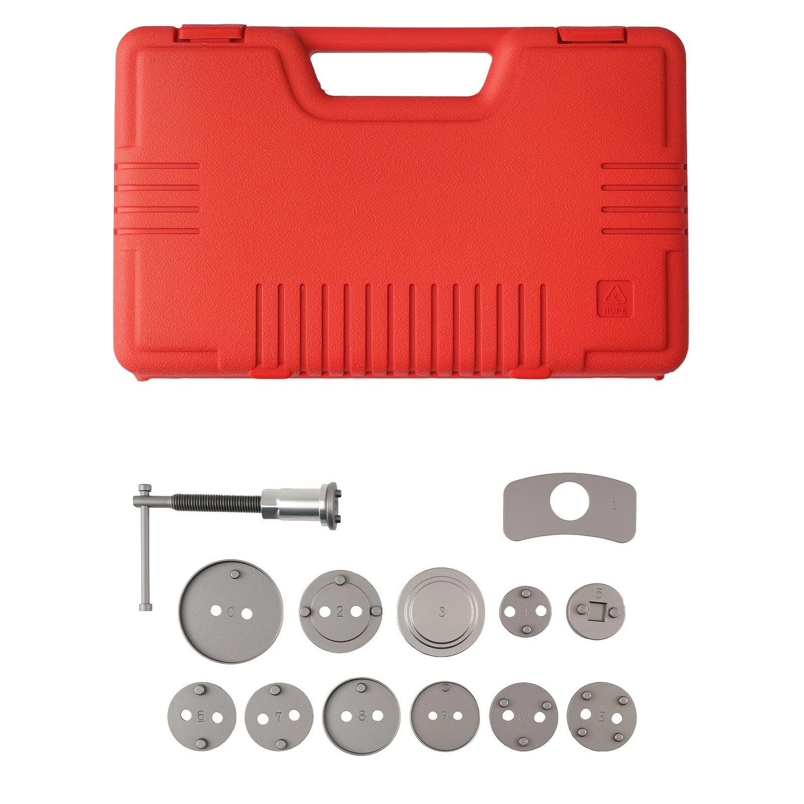 Brake Caliper Tool Set for Vehicle Disc Brake Pad Change (with Storage Case)