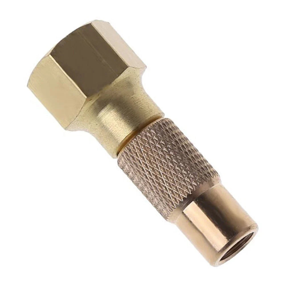 Threaded Tire Chuck for Quick Inflation Open Flow Through Design
