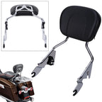 Chrome Detachable Backrest Sissy Bar for Harley Street Glide Road King (2009–2025)