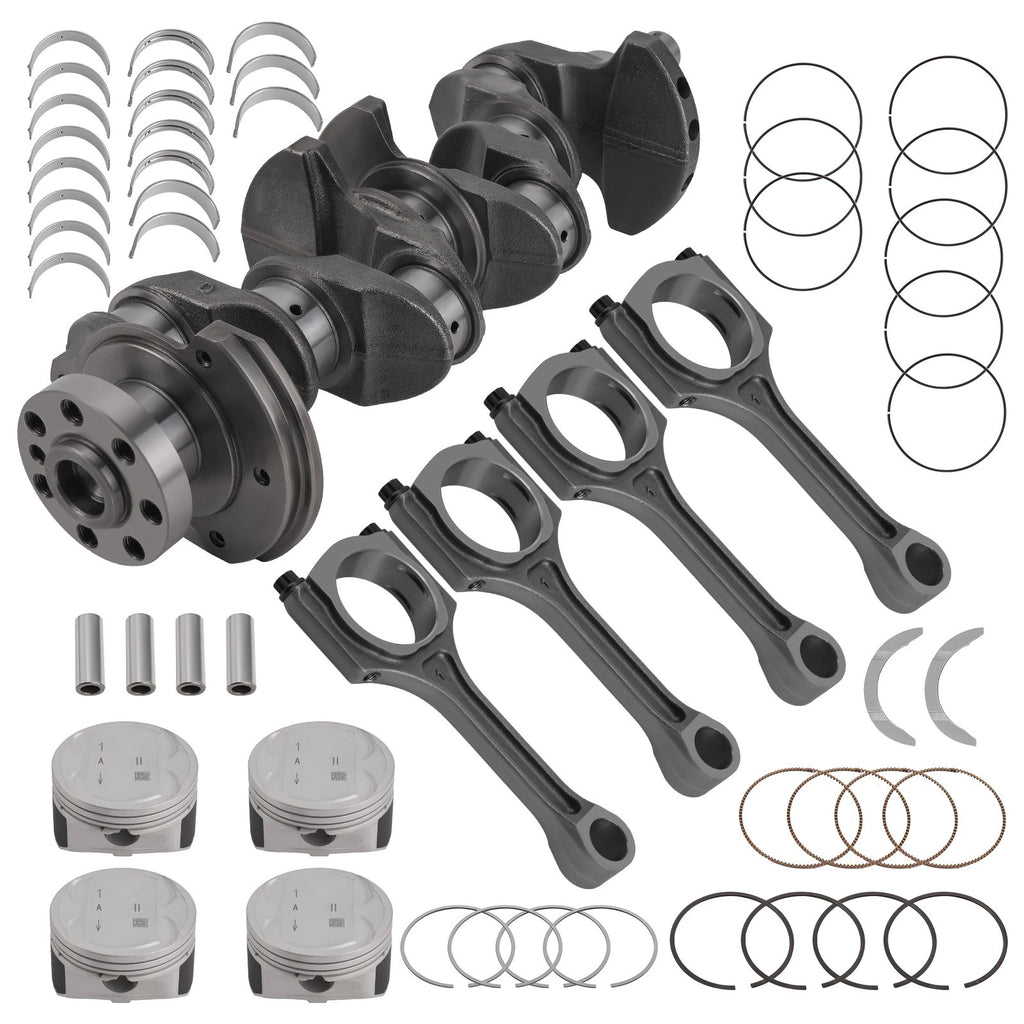 Set of 4 Engine Crankshaft Rods Pistons for Hyundai Kia Optima (G4KD 2.0L) 231112G010