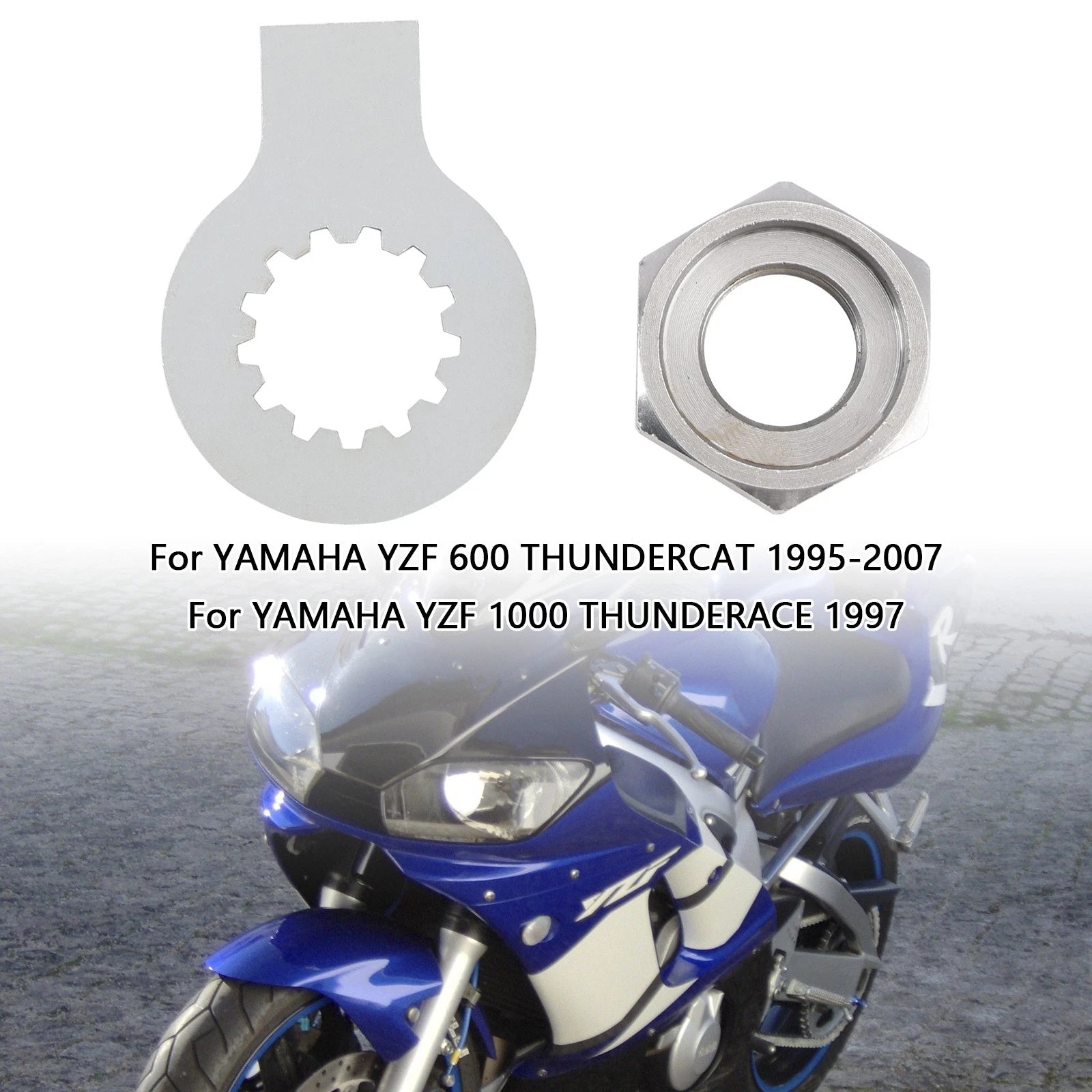 Front Sprocket Nut Lock Washer Tab Kit for Yamaha R6 YZF 600 1000 TDM 850 (1999–2023)
