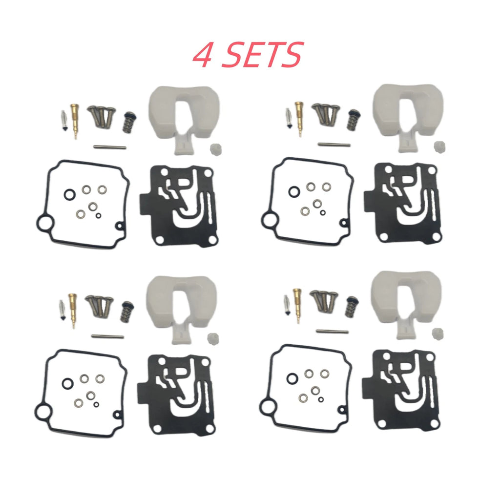 Set of 4 Carburetor Repair Kit 62Y-W0093-11 for Yamaha 4 Stroke 40HP 50HP