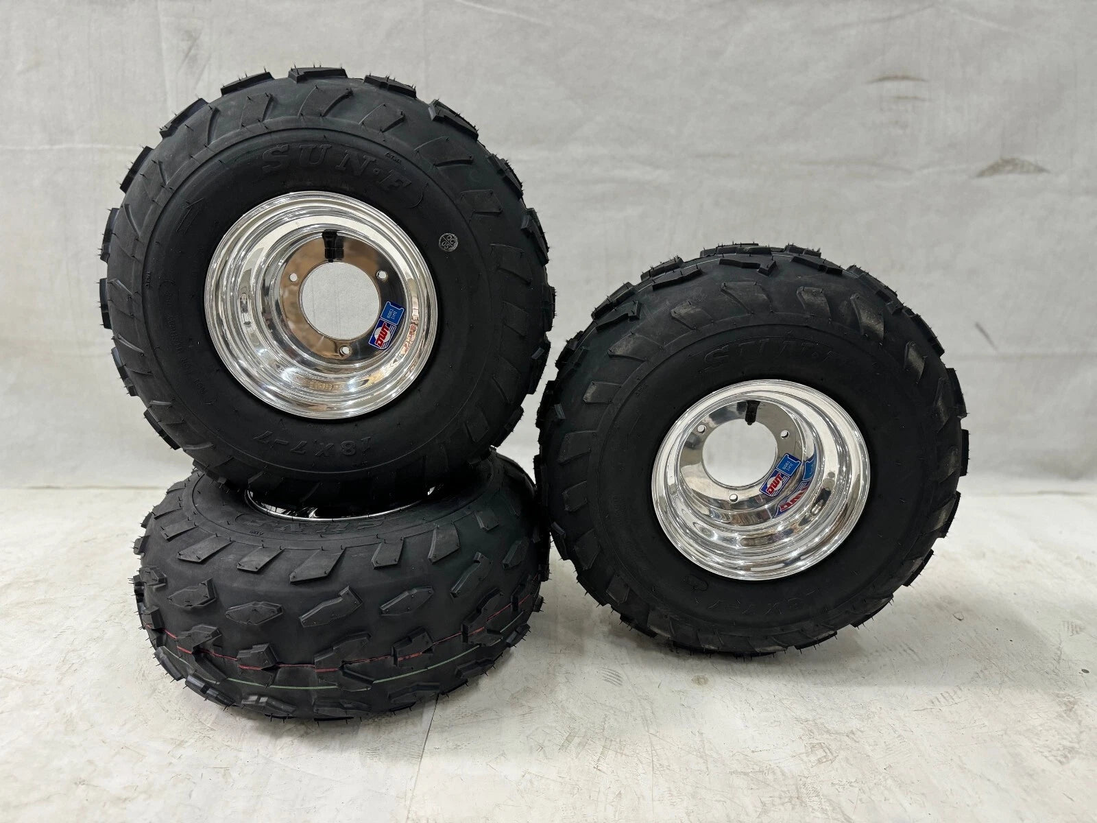 Set of 2 Front and Rear Wheels Rims for Honda ATC 70 (1970–1985) - A007