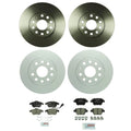 Brake Kit Disc Rotors & Ceramic Pads for Audi VW (Front 288mm, Rear 271.8mm)