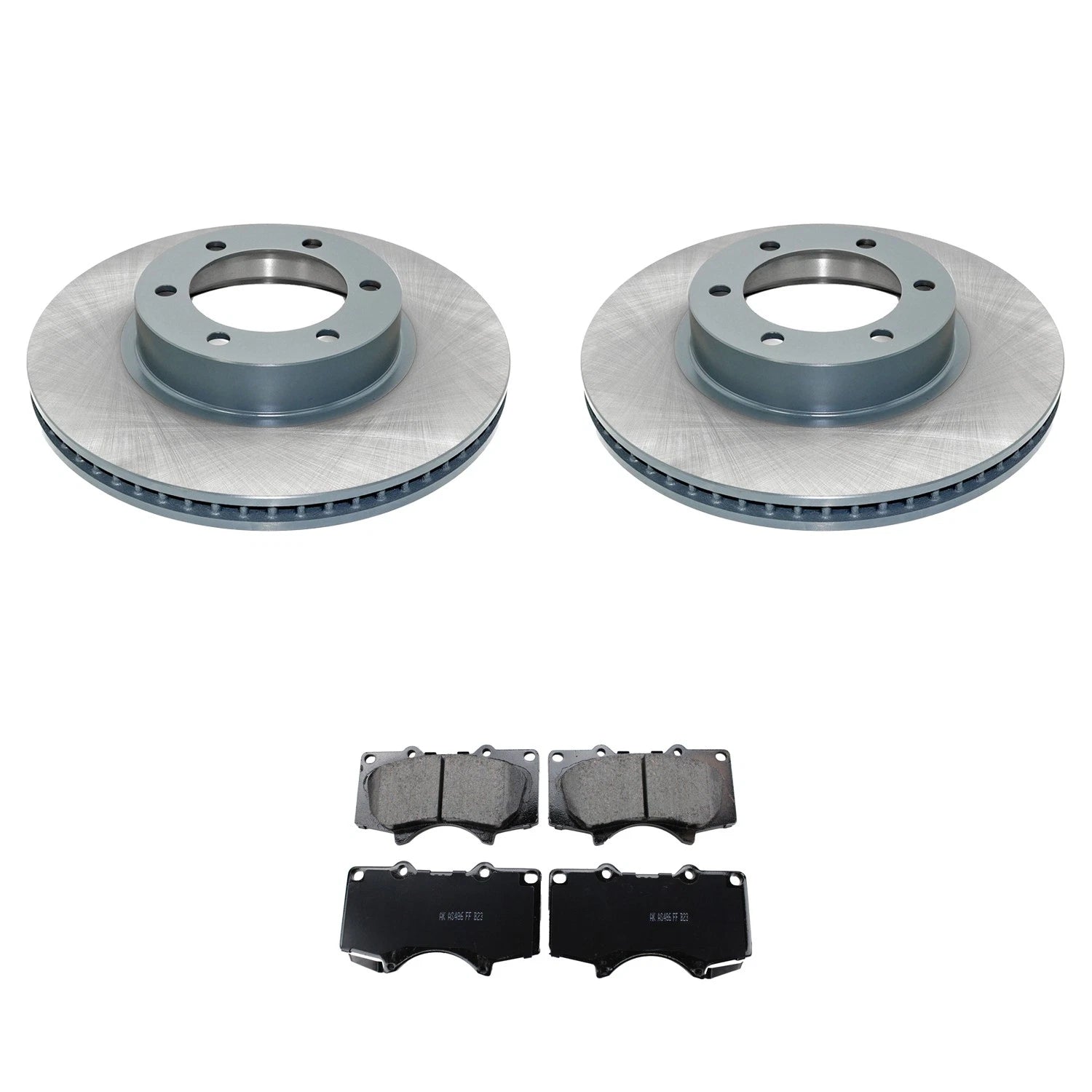 Front Rotors & Akebono ProACT Ceramic Brake Pads Kit for 4Runner GX470 (2003–2009)
