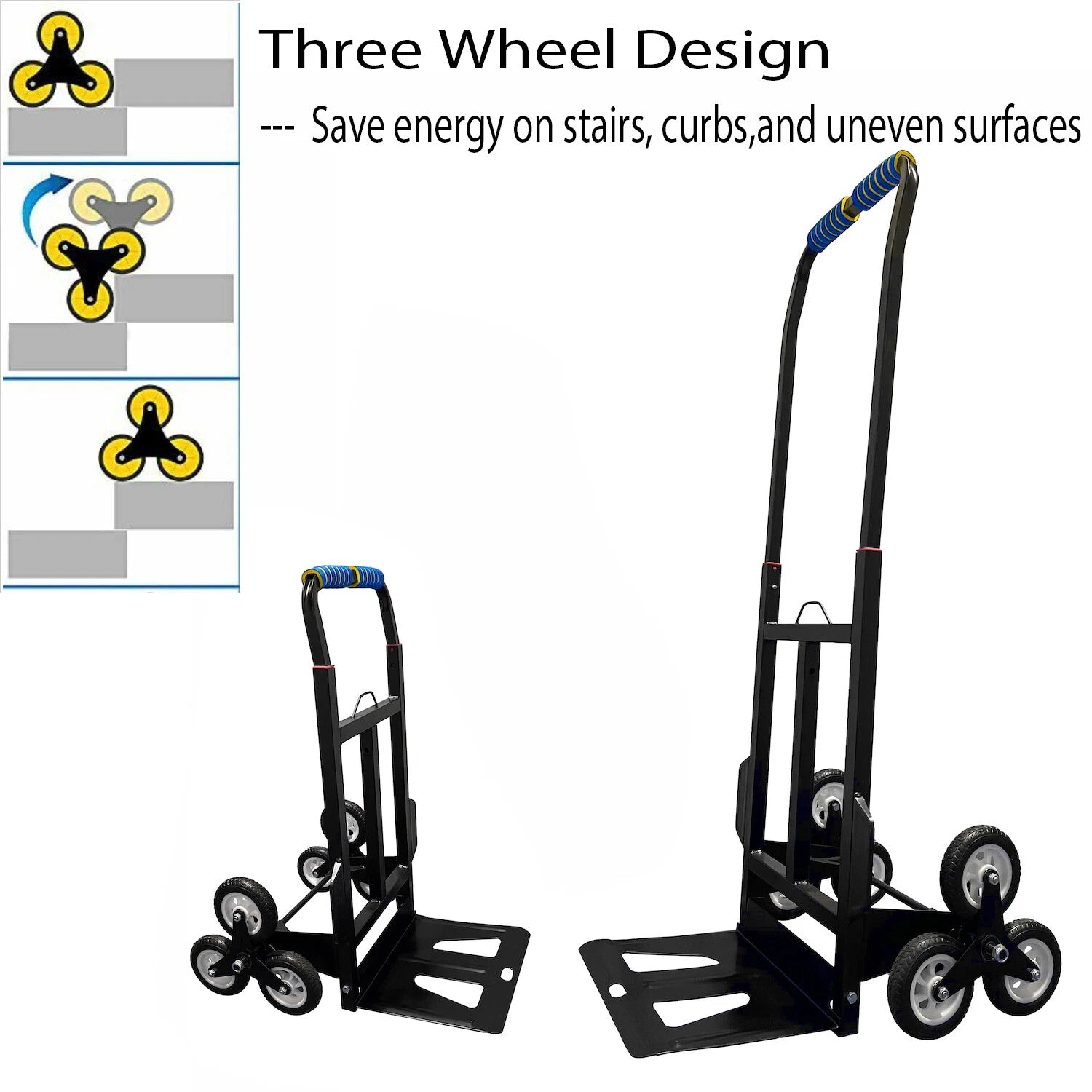Portable Stair Climbing Hand Truck Dolly for All Terrain (2010–2023)