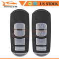 2 Keyless Entry Key Fob for Toyota Yaris iA (2017–2019)