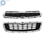 Chrome Front Upper and Lower Grille for Chevrolet Trax (2014-2016)
