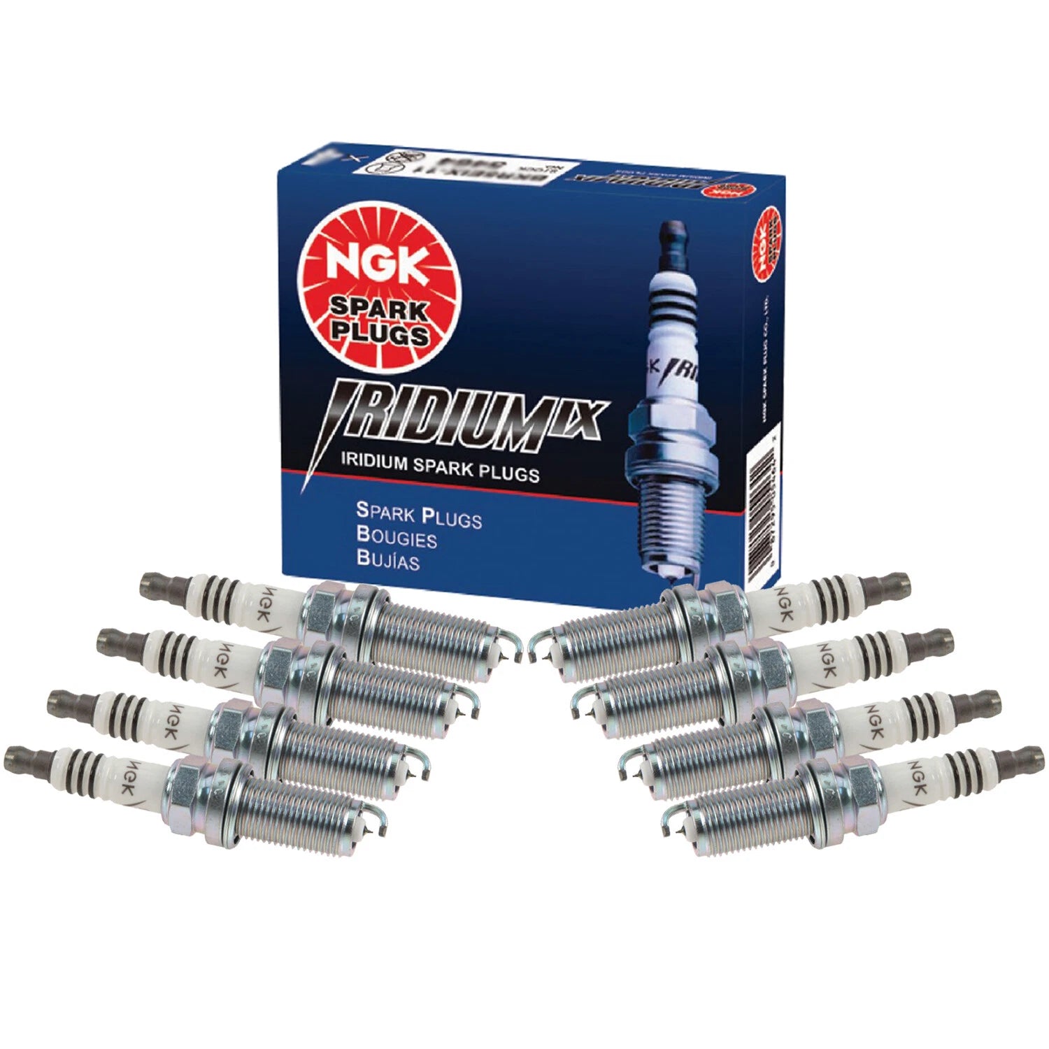 Set of 8 NGK Iridium IX Spark Plugs for GX460 LX570 Land Cruiser Sequoia Tundra (2008–2023)