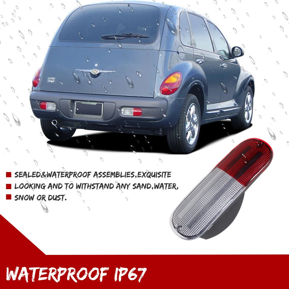 Set of 2 Rear Backup Light Reflector Lenses for Chrysler PT Cruiser
