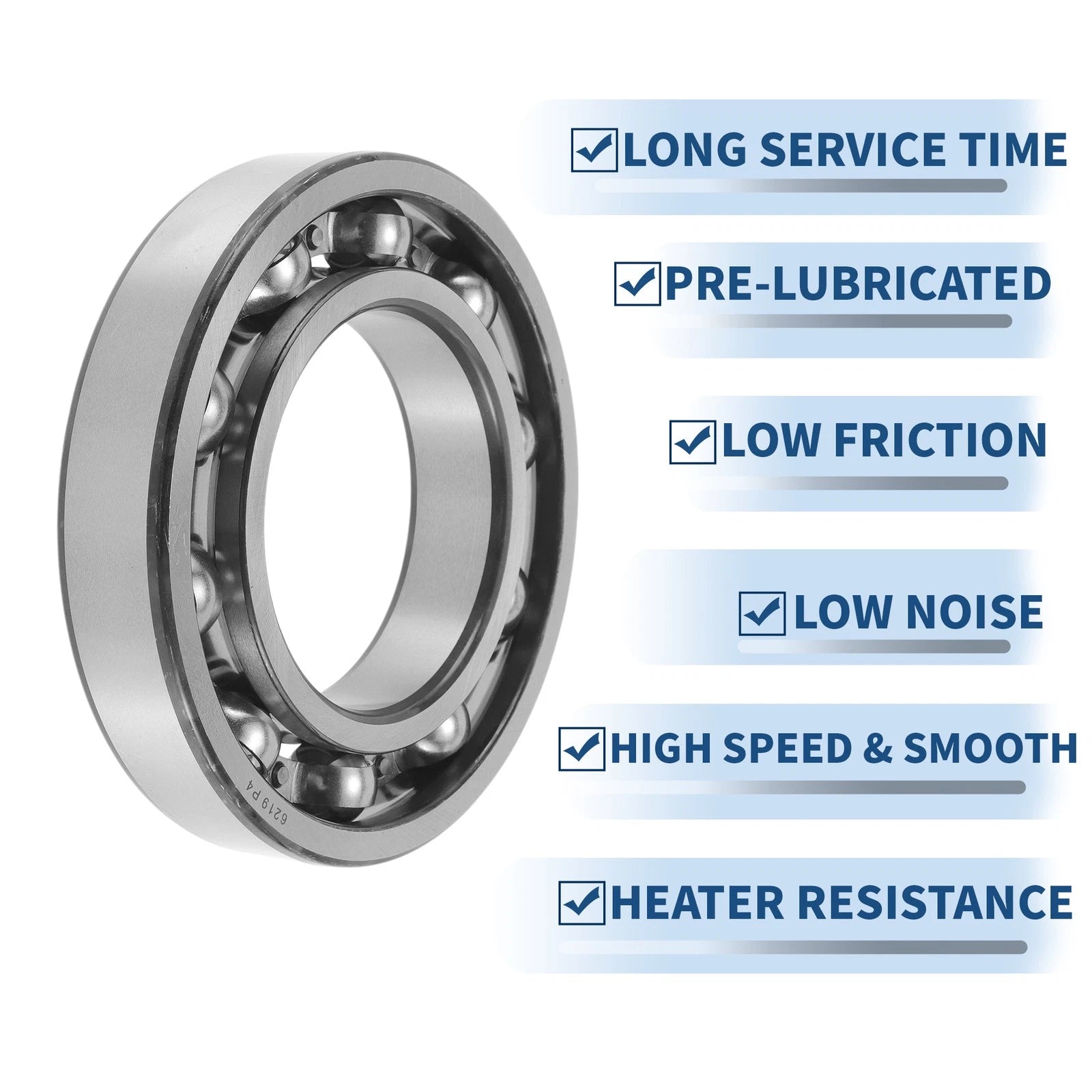 Deep Groove Ball Bearing 6219 for Scooter Skateboard Wheel (95x170x32mm)
