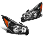 Pair of Black Halogen Headlight Lamps for Subaru Forester (2014–2016)