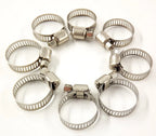 50pcs Adjustable Stainless Steel Drive Hose Clamps for Fuel Line