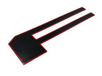Tailgate Letter Insert Set Black with Red Outline for 2021–2025 Ford F-150