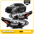 2X Black Headlight Assembly for Nissan Sentra (2024–2025) w/Bulbs