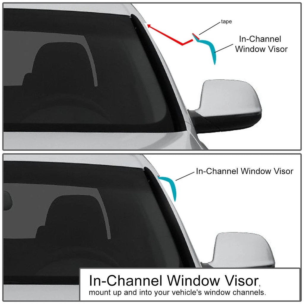 Window Visor Wind Deflector for Honda Fit/Jazz (2009–2014)