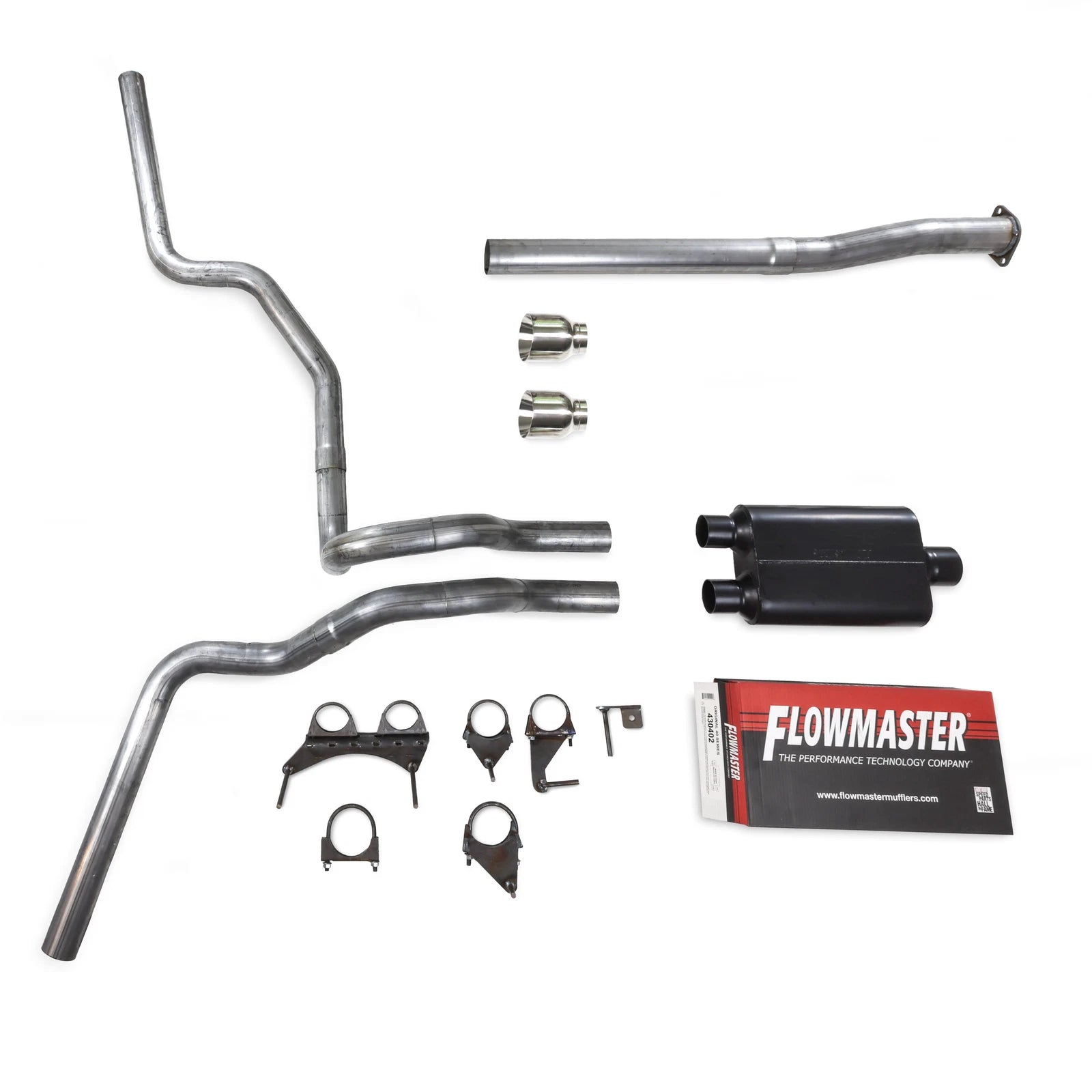 Dual Exhaust Kit for Toyota Tacoma (2016–2023) - Flowmaster 40 Series Tips