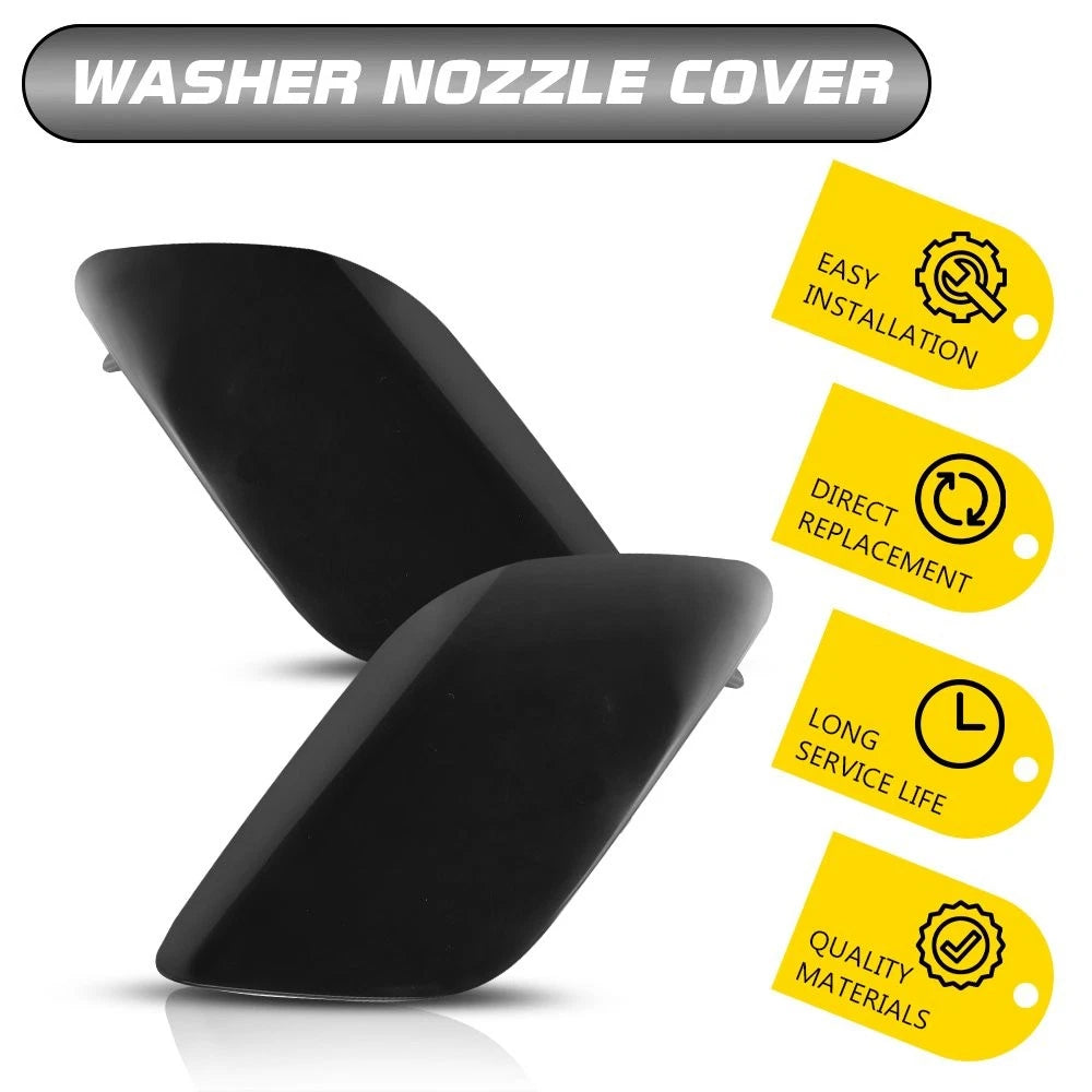 2X Headlamp Washer Nozzle Jet Cover Cap for Audi Q7 (2010–2015) EXV