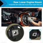 Rear Lower Engine Mount for Audi A3 VW Caddy Golf Jetta Passat Tiguan (2003–2020)