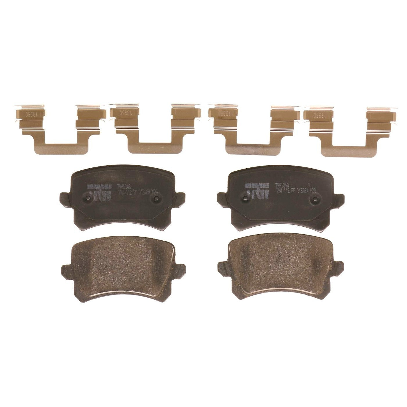 Set of 2 Brake Pads for VW Tiguan Limited CC