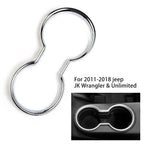 Cup Holder Trim Silver Water Center Chrome Console  (2011���2018)