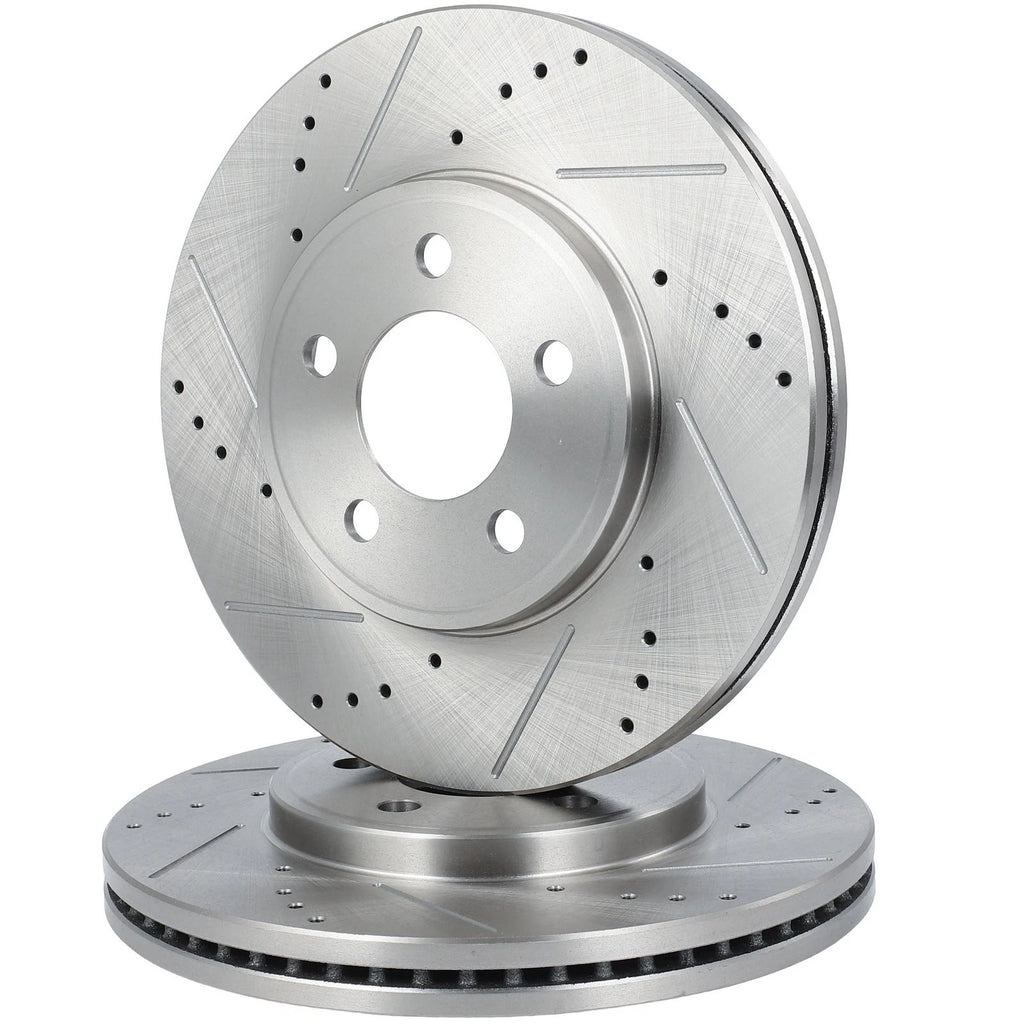 Front Drilled Slotted Brake Rotors for Mercury Grand Marquis (2003–2011)