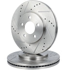 Front Drilled Slotted Brake Rotors for Mercury Grand Marquis (2003–2011)