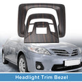 Set of 2 Headlight Trim Bezels for Toyota Corolla (2022–2024) ABS