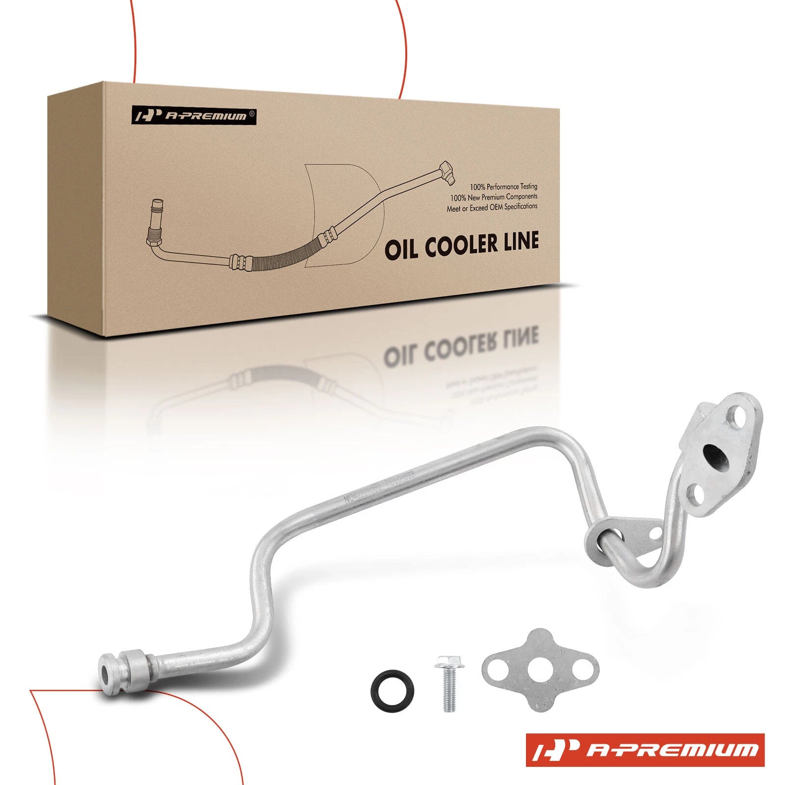 Turbocharger Oil Feed Line with Gasket for Ford F-250 Super Duty (2003–2007)