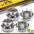 Set of 4 Wheel Hub & Bearing Assembly for Chevy Blazer (2019–2022)