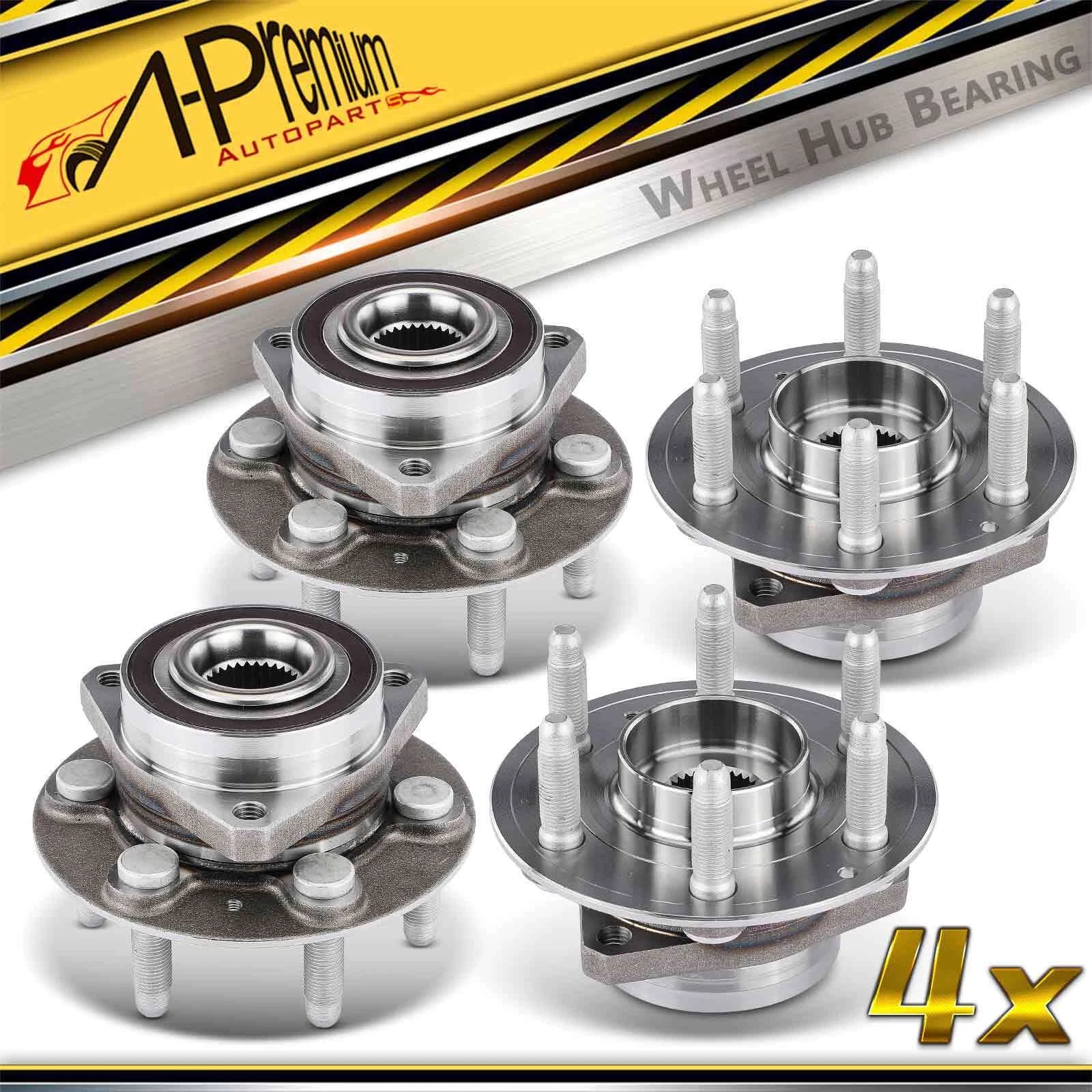 Set of 4 Wheel Hub & Bearing Assembly for Chevy Blazer (2019–2022)