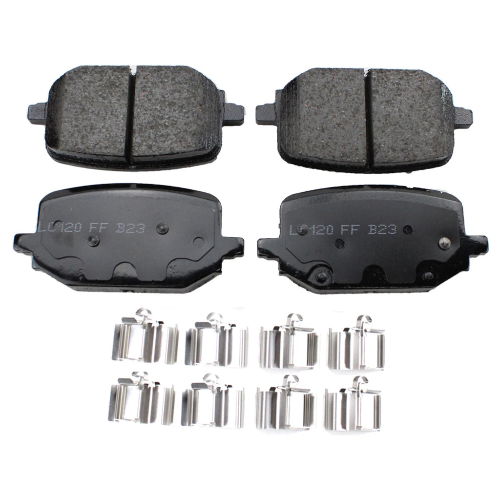 Akebono ProACT Rear Ceramic Brake Pads with Hardware for Ford Explorer (2020–2023)
