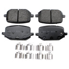 Akebono ProACT Rear Ceramic Brake Pads with Hardware for Ford Explorer (2020–2023)