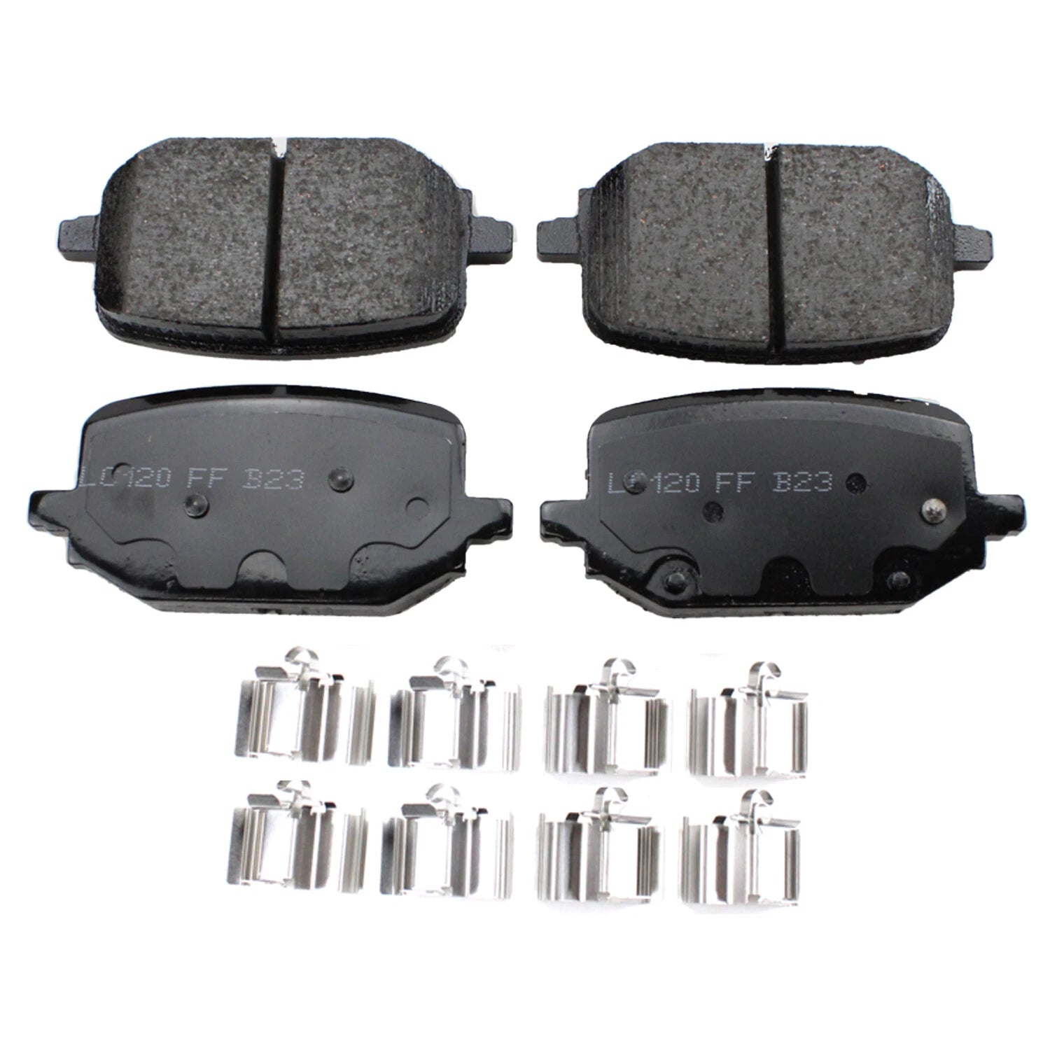 Akebono ProACT Rear Ceramic Brake Pads with Hardware for Ford Explorer (2020–2023)