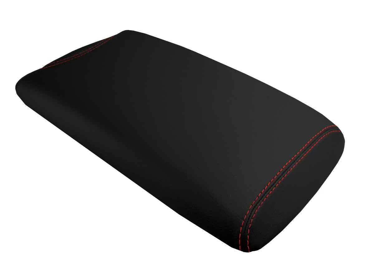 Leather Console Lid Armrest Cover for Lexus LS460 (2007–2016) Red Stitch