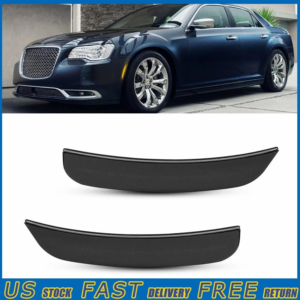 2X LH+RH Front LED Smoke Side Marker Light for Chrysler 300 (2015–2023)