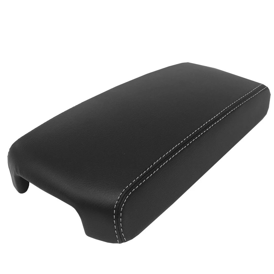 Armrest Cover for Nissan Altima (2013–2018) - Leather Synthetic, White Stitch