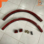 Silver Fender Flares Wheel Arches for Toyota Hiace Commuter (2005-2019)