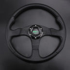 14" Aluminum Racing Steering Wheel with Quick Release Hub Adapter