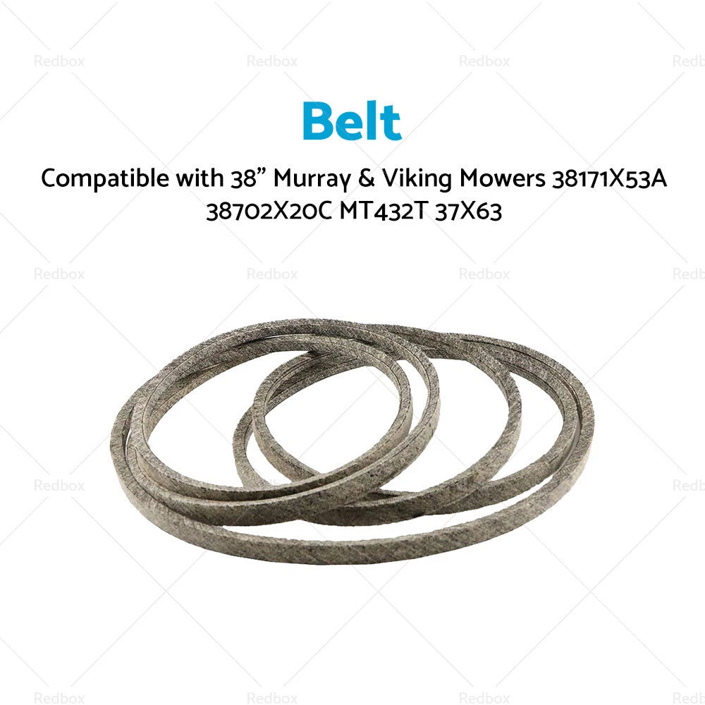 Belt for Murray Viking 38 Mowers (38171X53A, 38702X20C, MT432T, 37X63)