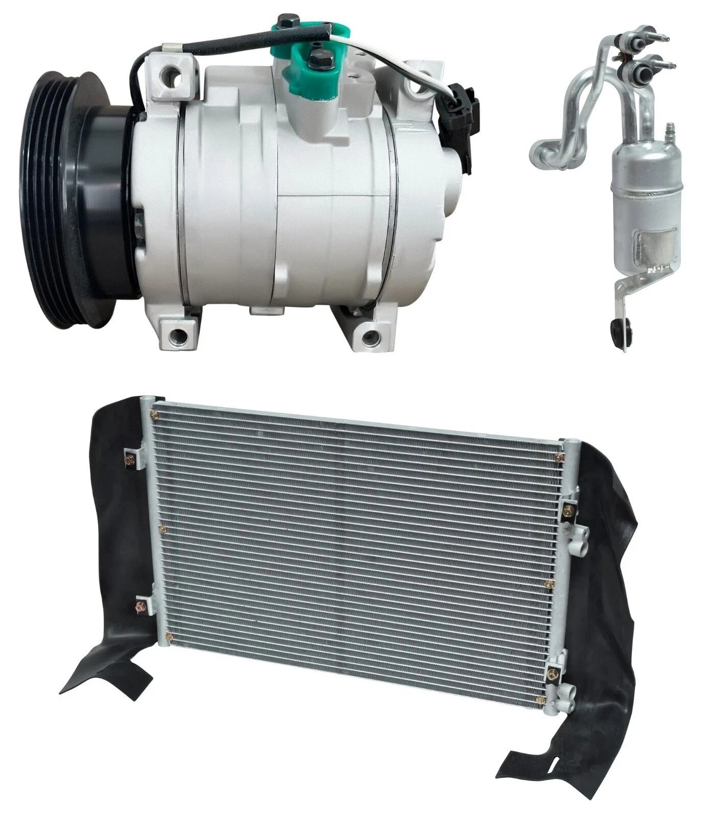 AC Compressor Kit With Condenser Replacement for PT Cruiser 2.4L (2005–2010)