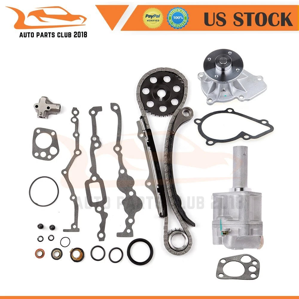Timing Chain Kit with Water Oil Pump for Nissan D21 2.4L SOHC KA24E (1990–1994)