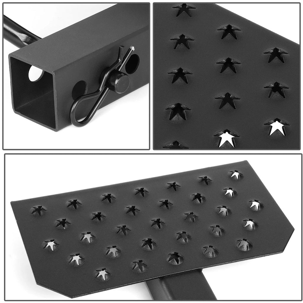 2" Receiver Trailer Tow Hitch Step Bar Rear Bumper Guard Universal Fit