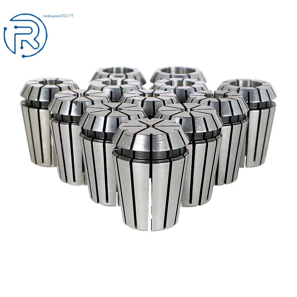 Set of 12 ER25 Spring Collets for Milling Lathe Tool (1/8"-5/8")