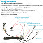 2X Car Seat Heater Kit 12V 5-Level for Universal Seats