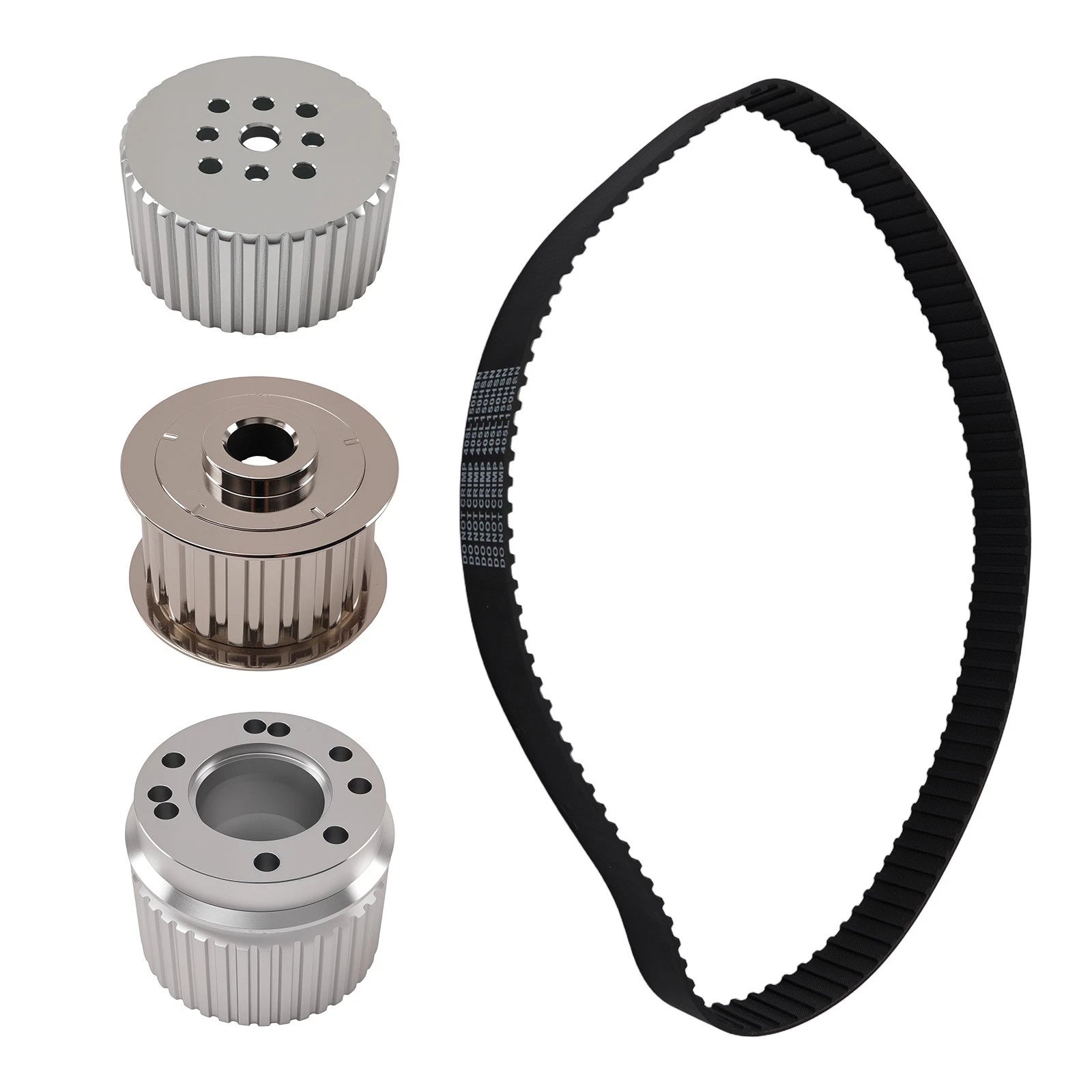 Aluminum Gilmer Belt Drive Pulley Kit for Ford 302 SBF (Complete System)