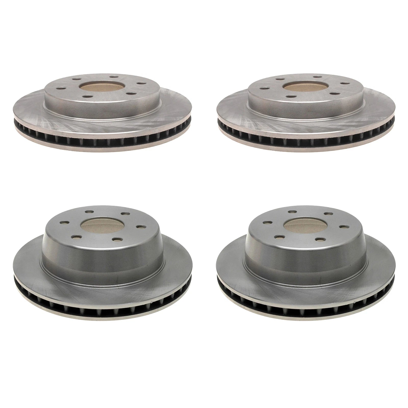 ACDelco Silver Brake Kit Disc Rotors Set for Silverado Sierra (304mm, 330mm)